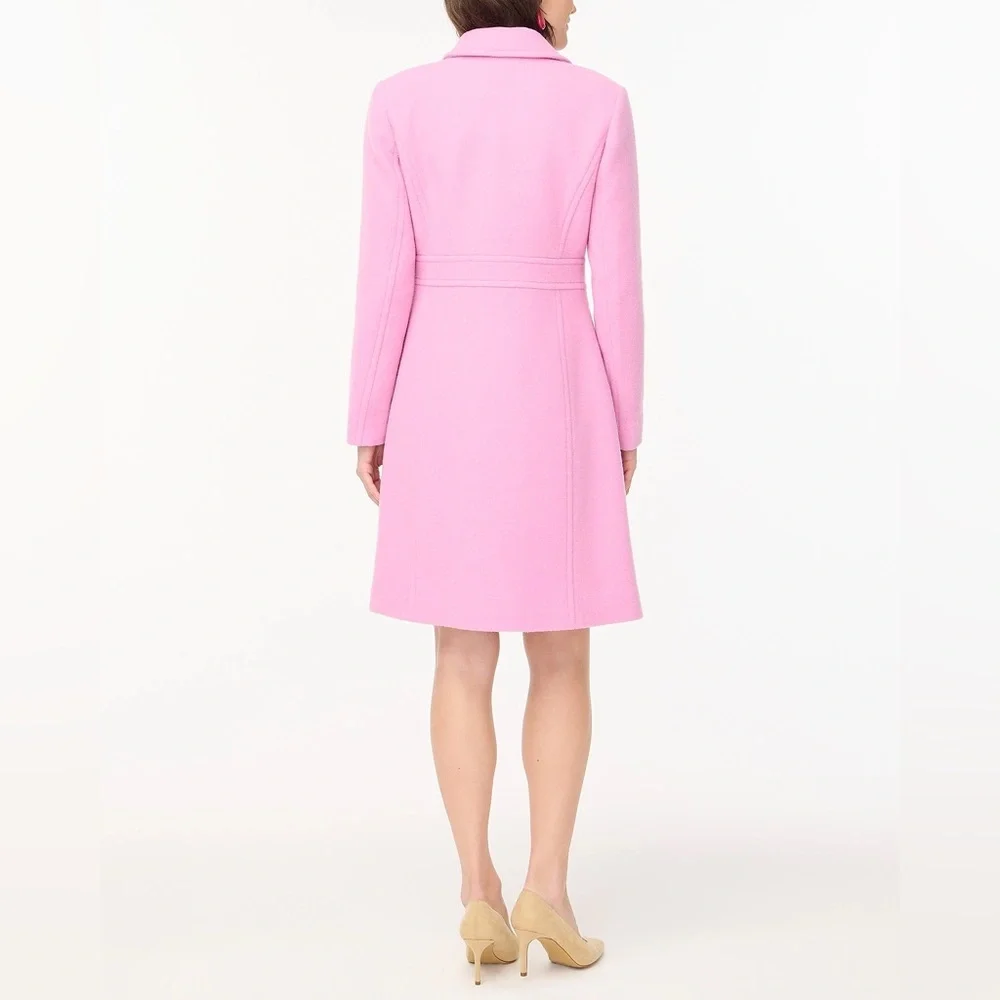 Last One NWT PINK J. CREW Wool-blend lady coat - Picture 14 of 17